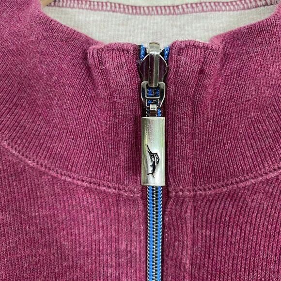 Tommy Bahama Mens 1/4 Zip Pullover Sweater Size L Reversible Preppy Golf Coach - Picture 4 of 10